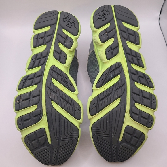 Under Armour Youth Boy's Assert 6 Running Shoes Grey/Green Size: 6Y - Picture 7 of 9